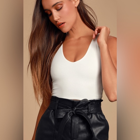 Lulus Feel Like Dancing White Crop Top size small - Picture 1 of 6